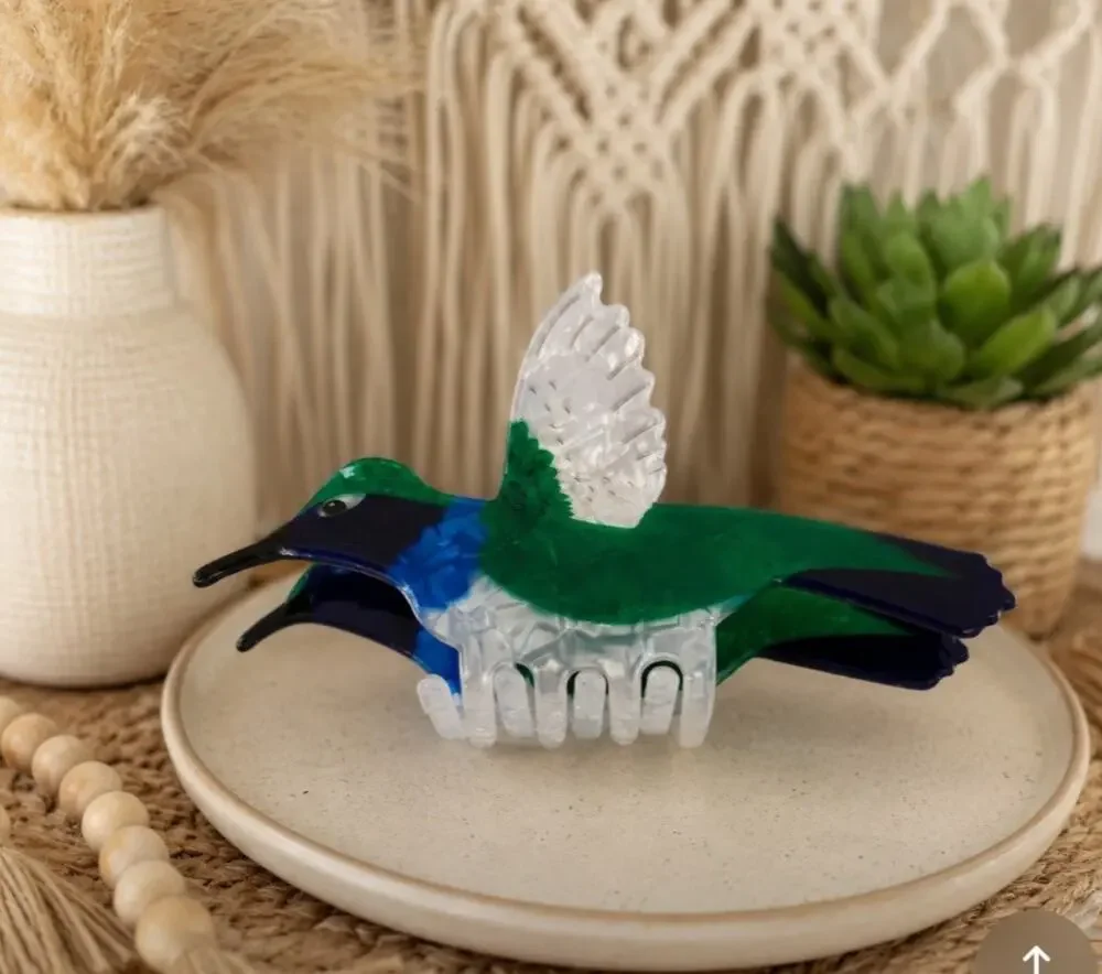 Acetate Bird Hair Claw Clip New